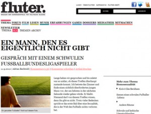 一篇刊登在德國Fluter雜誌上的文章在德國足壇引起軒然大波